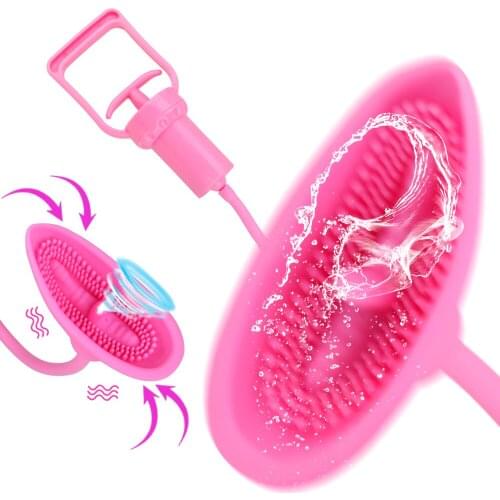 Clitoris Stimulator Nipple Vibrator Vacuum Pussy Pump Vagina Pump 10 Speed Tongue Licking Sucking Sex Toys For Woman