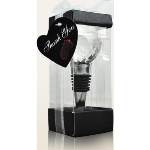 Wedding party favor gift for guest 120pcs Tableware Dinnerware Sets Vineyard Collection Crystal Ball Design Wine Stoppers SN3319