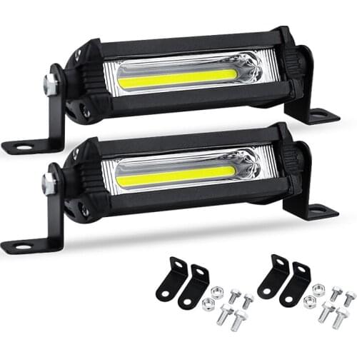 Led Work Lights Tractors Trucks 12V 24V COB 4 Inch Headlight Motorbike Scooter Atv Led Bar Spotlight Driving Fog Lights Offroad
