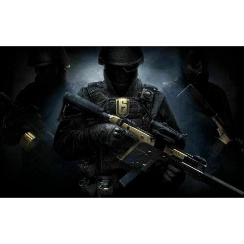 Tom Clancys Rainbow Six Siege Game Silk Fabric Wall Poster Art Decor Sticker Bright