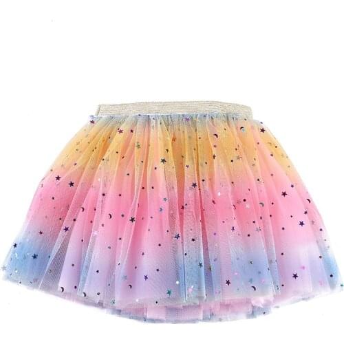 Girls Tutu Skirts Baby Girl Star Print Princess Pettiskirts Tutu Kids Ballet Dancing Party Skirt Girls Clothes