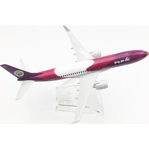 16CM 1/400 Scale Lovely model Boeing B737 THAILAND NOK Air Bird airplane toy aircraft diecast plastic alloy plane giftsFor Kids