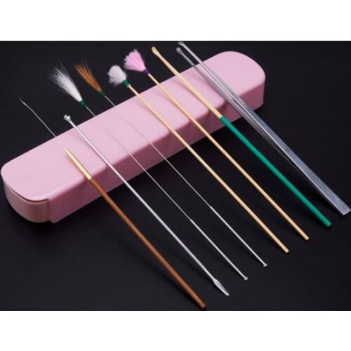 4/8pcs Ear Care Kit Ear Wax Pickers Set Ear Cleaner Spoon Ear Wax Remover Ear Cleaning Tool Earpicks Ear Pick Set Ear Massager