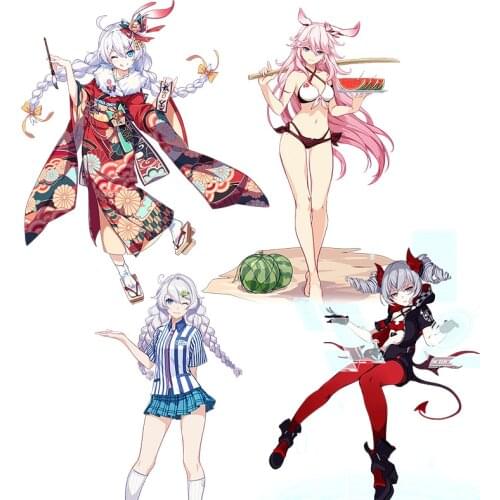 Three Ratels CA39 Honkai Impact 3rd Anime Sticker For Vehicle Fuel Tank Cover Car laptop Decor Sticker Kid Toy Decal