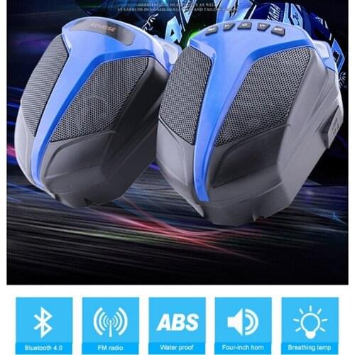 AOVEISE Bluetooth Speaker Motorcycle Audio Heavy Duty Bass Audio System with MP3 USB TF for Motorcycle ATV UTV RV