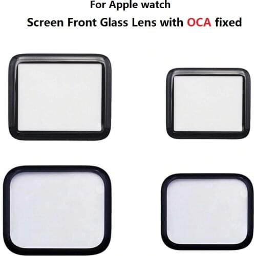 For Apple Watch Series 1 2 3 4 5 6 SE 38/42/40/44mm Touch Screen Digitizer Front Outer Glass With OCA Glue