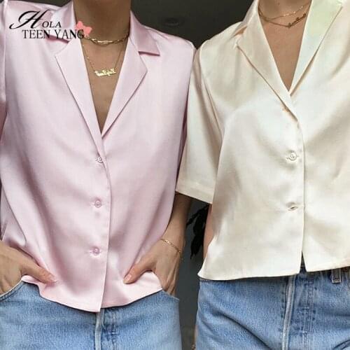 HolaTeenYang Silk Blouses