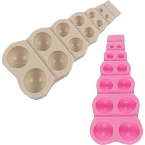 New 2Pcs Silicone Cake Model Chocolate Fudge Mold Pearl Ball Shape DIY Baking Kitchen Baking Cake Tool Decoration