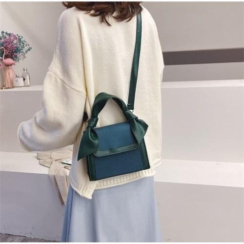 2020 New Crossbody Bags for Women Matte Leather Patchwork Handbag Black Messenger Bags Mini Ladies Designers Shoulder Hand Bag