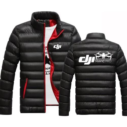 New 2021 Winter Mans Autumn Dji Mavic Pilot Logo Jackets Warm Outwear Brand Slim Mens Casual Cotton Sports Padded Harajuku Coats