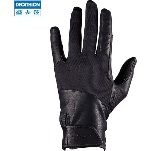 Equestrian Gloves Sheepskin Leather Gloves Waterproof Breathable Wear-resisting Riding Gloves
