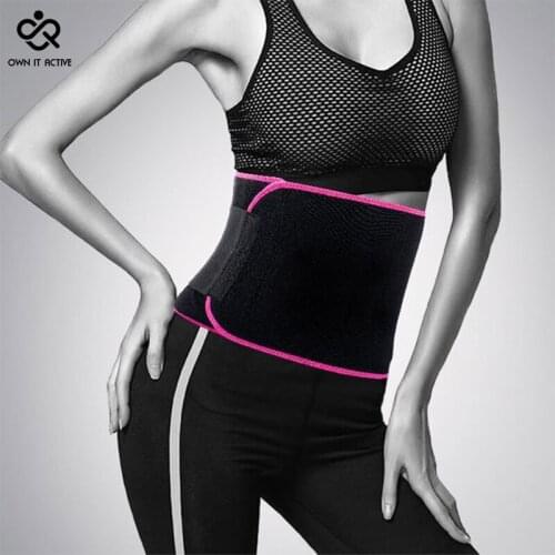 Fitness Belt Trainer Belt Hot Body Shaper Waist Trainer Trimmer Corset Waist Belt Cincher Wrap Workout Shapewear Slimming M101