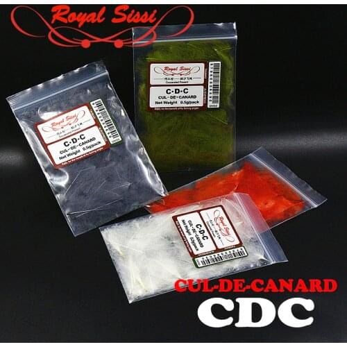 8 optional colors professional CDC fly tying feathers Cul De Canard duck butt waterproof feather Dry fly wings tying materials