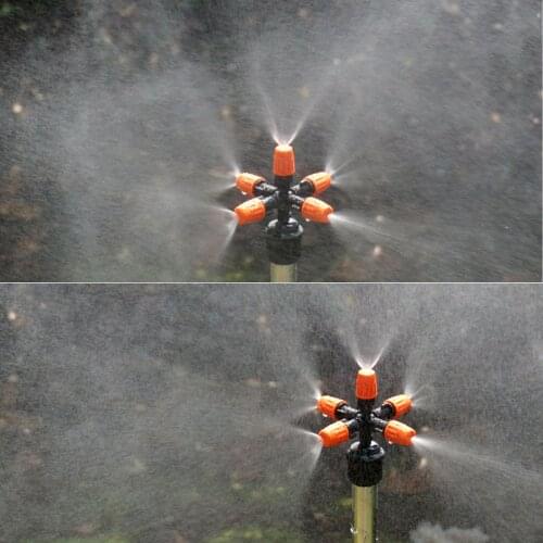 Atomizer Micro Sprinkler Sprayer Mist Maker Sprinklers Irrigation System Durable 9.5x9.5x5.7CM 5-Head Easy To Use Watering Head