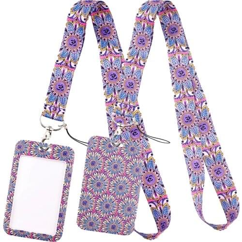 LT789 Yoga Neck Strap Lanyards Keychain Badge Holder ID Card Pass Hang Rope Lariat Lanyard Key Ring Gifts Accessories