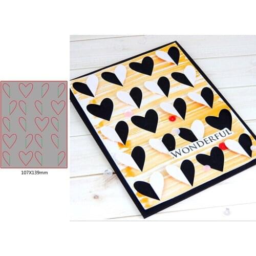 Foldable Creative Heart Popular Decorative Frame Hot Models Metal Cutting Dies For New DIY Scrapbooking Album Card Making Crafts