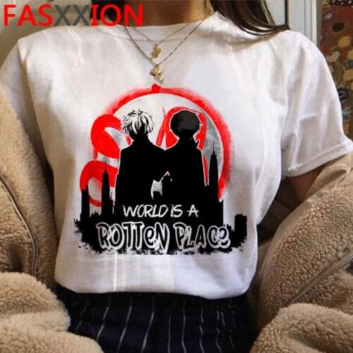 Tokyo Ghoul Kaneki Ken t shirt women graphic tees women japanese white t shirt couple clothes harajuku kawaii t-shirt vintage