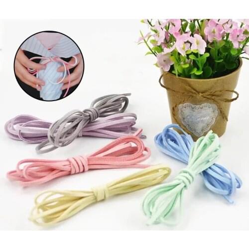 25Yard/Roll 27mm Width Flat Faux Suede Cord Velvet Leather String Rope Lace Thread For DIY Bracelet Necklace Jewelry Findings