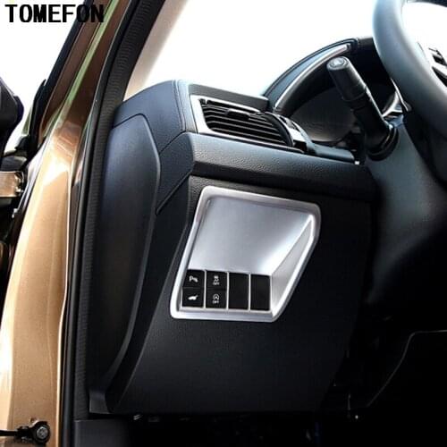 1piece FOR HONDA URV UR-V 2017 ABS Chrome Headlight Switch Frame Trim Adjustment Circle Sticker