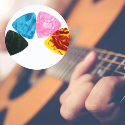 10pcs ABS guitar picks Multi-color smooth round tip prevents chipping Compact ukulele small guitar picks Guitar accessories