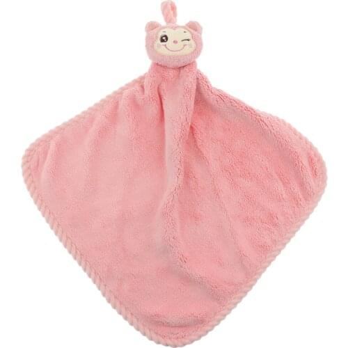 Absorbent Hand Towel Microfiber Kitchen Dishcloth w/ ing Tie Cute Animal