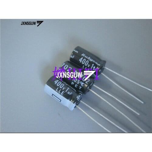 20PCS NEW RUBYCON LLE 400V1UF 6.3X11MM Aluminum electrolytic capacitors 1uF/400v 105 degrees 1UF 400V