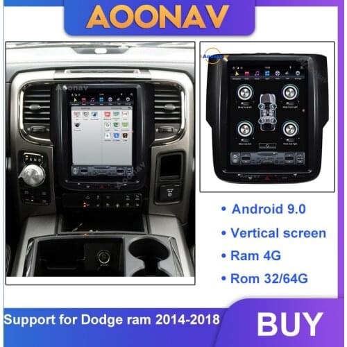 2din Android car autoradio For Dodge RAM 2014-2018 multimedia player car radio GPS navigation MP4 player vertical screen