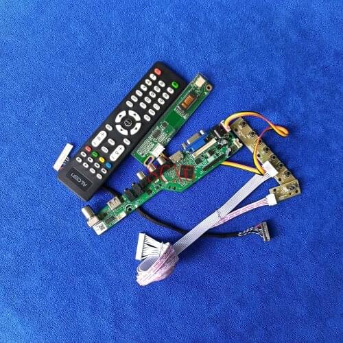 LVDS 30 Pin For LP154WX4-TLA1/TLA2/TLA3/TLAB/TLB2/TLB4 1280*800 HDMI-compatible USB AV VGA Analog LCD panel drive card kit 1CCFL