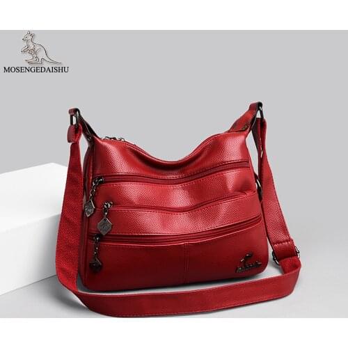 Multi-pocket Designer Women Messenger Bags Fashion Letter Design Ladies Shoulder Bag High Quality PU Leather Womens Wallet Sac