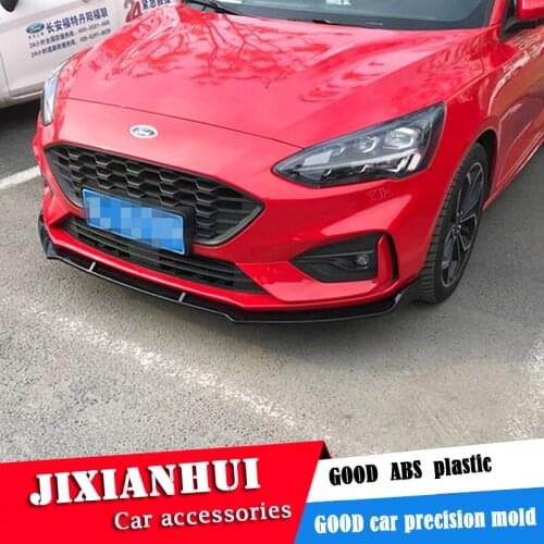 For Ford Focus sline Body kit spoiler 2019-20 For Focus sline ABS Rear lip rear spoiler front Bumper Diffuser Bumpers Protector