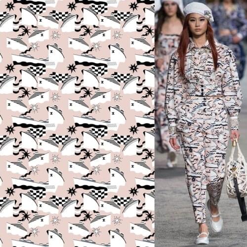 2021 European Brand New Summer Fresh Fashion Design Fashion Skirt Fabric Sewing Fabric Factory Shop