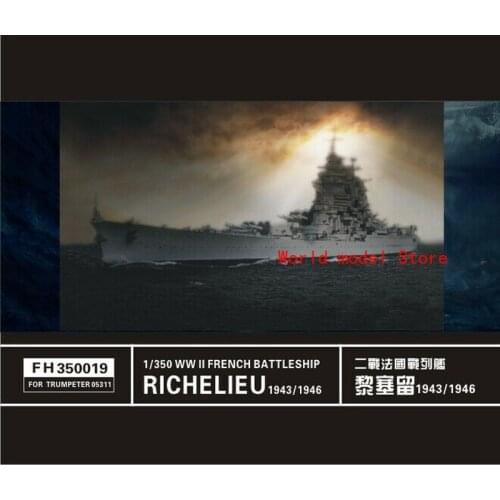Flyhawk PE 1/350 French Battleship Richelieu For Trumpeter 05311 FH350019