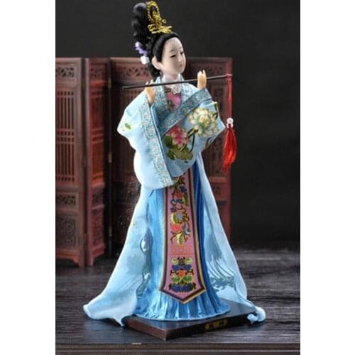 Exquisite Broider Doll,Chinese Old style figurine China doll girl statue