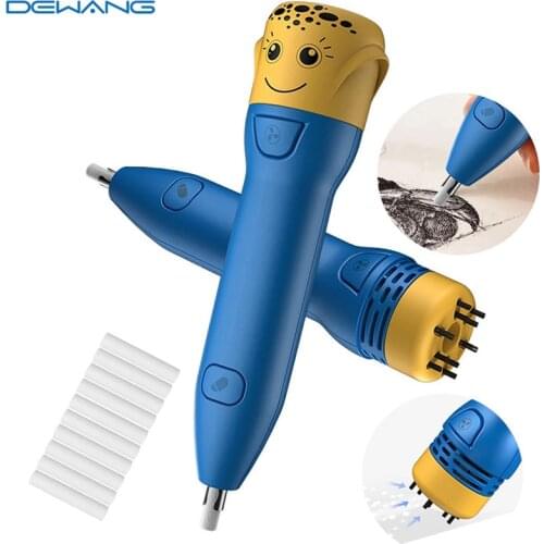 1PC Electric Eraser Mini Vacuum Cleaner with 10 Eraser Refills Battery Operated Eraser for Sketching Drafting Pencils Artist Kid