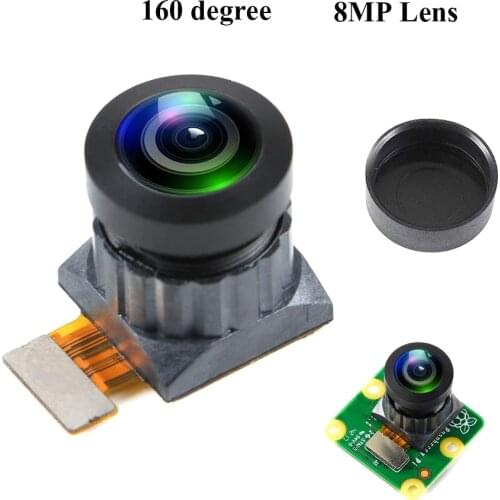 8MP Raspberry Pi Camera Module Wide Angle Sensor Camera Module 160 Degree FoV support Raspberry Pi Camera Board V2 for RPI 4B 3B
