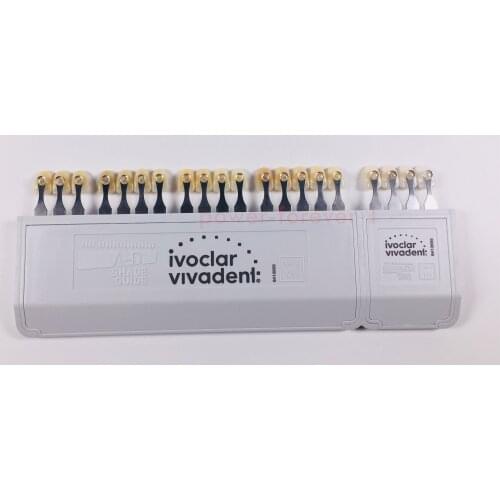 Set Dental Teeth Shade Guide Ivoclar Vivadent 20 Color Porcelain Material VITA