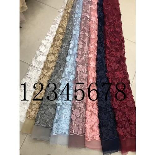 2018new 5yards/bag XC354# 8colour tulle mesh lace fabric for bridal wedding dress/sawing Free shipping