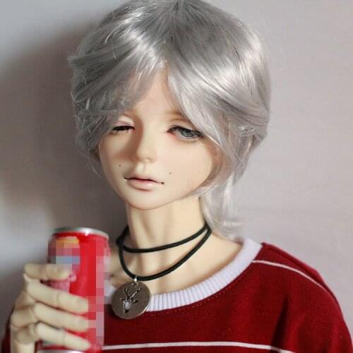 BJD doll wig suitable for 1-3 1-4 1-6 size fashionable mens wig doll accessories