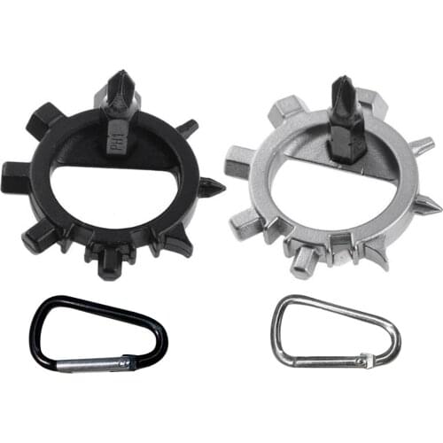 Protable Snowflake Multitool 12-in-1 Snow Multi-Tool Screwdriver Bike Repair Tools Keychain Wrench Key Bottle Opener