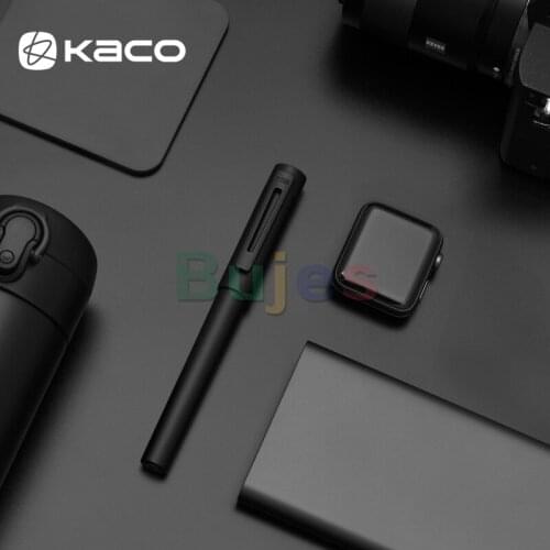 KACO SKY Series Metal 0.5mm F Nib Metal Fountain Pen,Smooth Writing Red Color Adult Calligraphy Ink Pen Business Office Supplies
