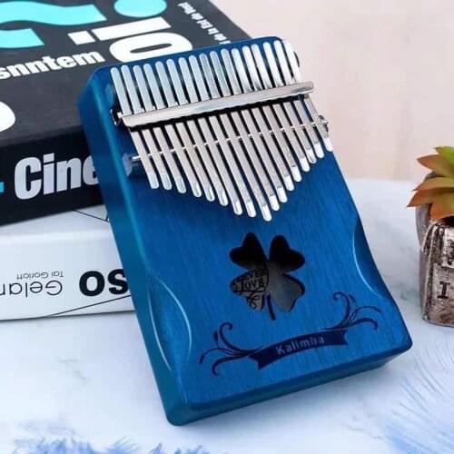 17 Keys Kalimba Thumb Piano Made By Single Board Portable Mbira Finger Piano High-Quality Wood Mahogany Body Musical Instrument
