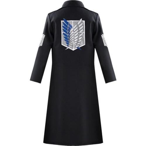 Attack on Titan Levi Rivaille Jacket Cloak Halloween Cosplay Costume Men Women Anime Trench Coat