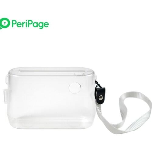 Transparent Protective Case Cover with Portable Hand Rope for A9/A9s/A9 Pro/Q9s Mini Pocket BT Thermal Printer Label Maker