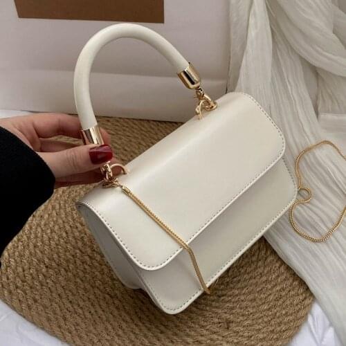 High-quality Casual Retro Portable Ladies Small Bag 2021 New Korean Fashion One-shoulder Messenger Chain Small Square Bag