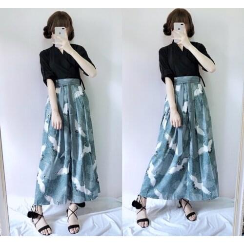 Crane Traditional Japanese Clothes Obi Yukata Costume Geisha Cosplay Women Hanfu Kimono Japones Japanese Kimonos FF2217