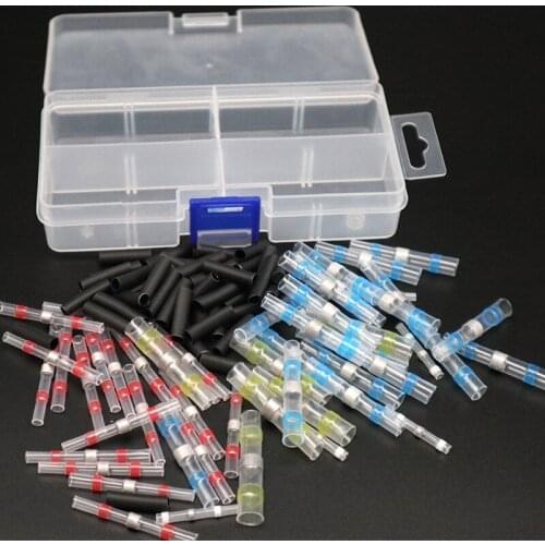 Waterproof Seal Heat Shrink Butt Terminals Solder Practical Electrical Cable Sleeve Wire Connector Heat Shrink Tube With Glue