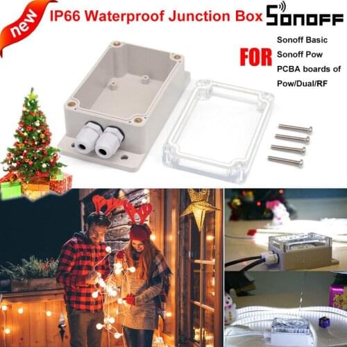 Sonoff IP66 Waterproof Cover Case Smart Home Automation Water-resistant Shell for Sonoff Wifi Switch Basic/RF/Dual/Pow/G1 Homkit
