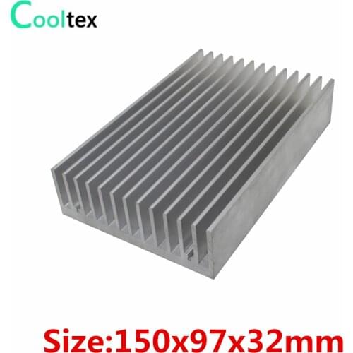 High power) 150x97x32mm Aluminum heatsink Heat Sink radiator cooler for chip LED Electronic cooler cooling