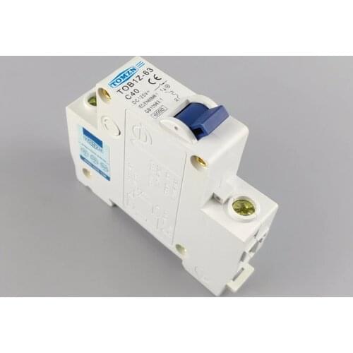 1P 40A DC 125V Circuit breaker MCB C curve