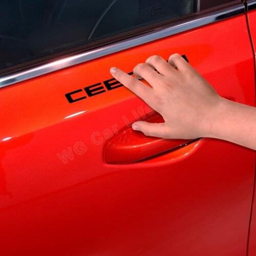 4pcs Car Vinyl Hood Decal Stickers For Kia Ceed Sw Car Side Sticker Auto Tuning Accessories Vinyl Film Decals